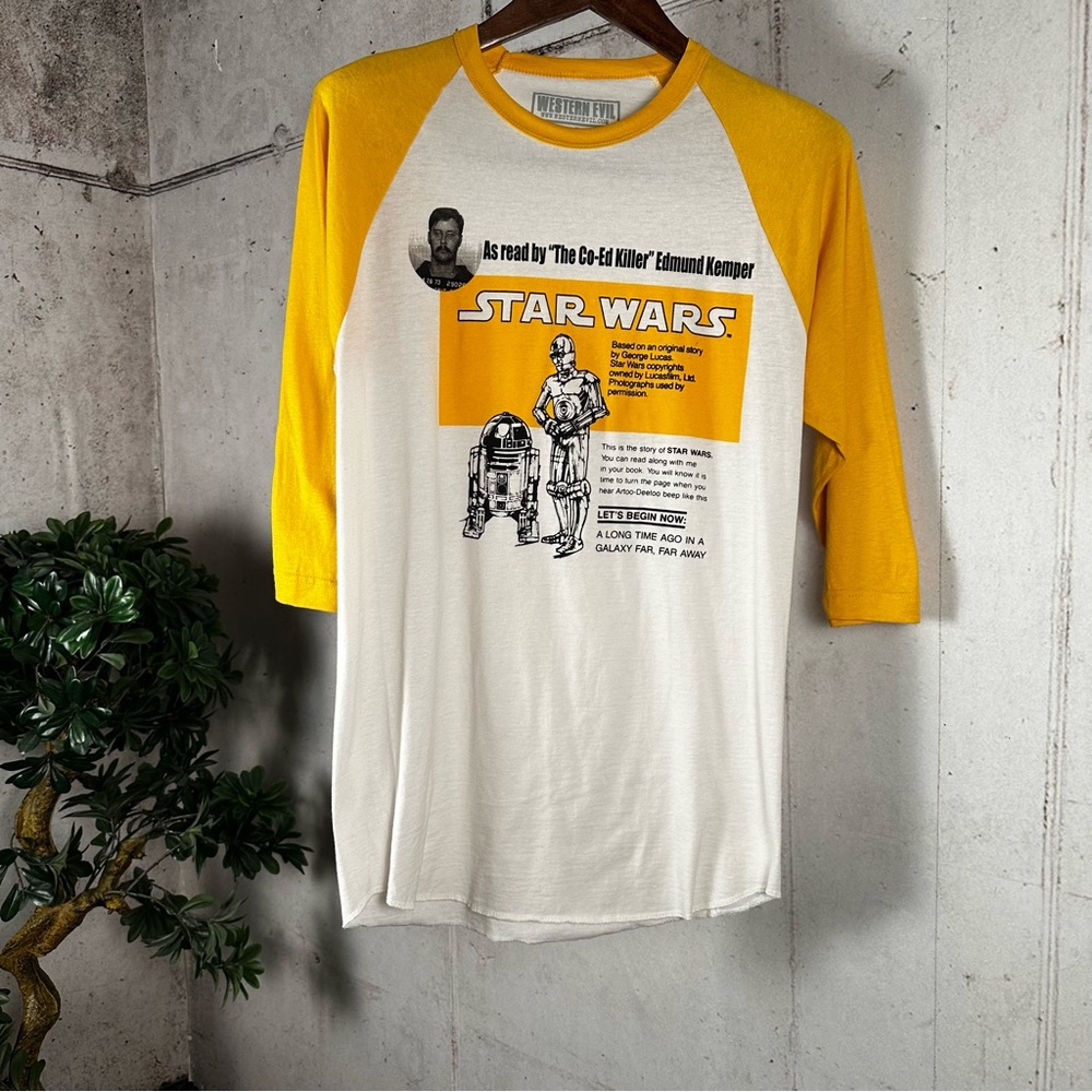 Western Evil Ed Kemper serial killer Star Wars mashup tee shirt size‎ S NWOT